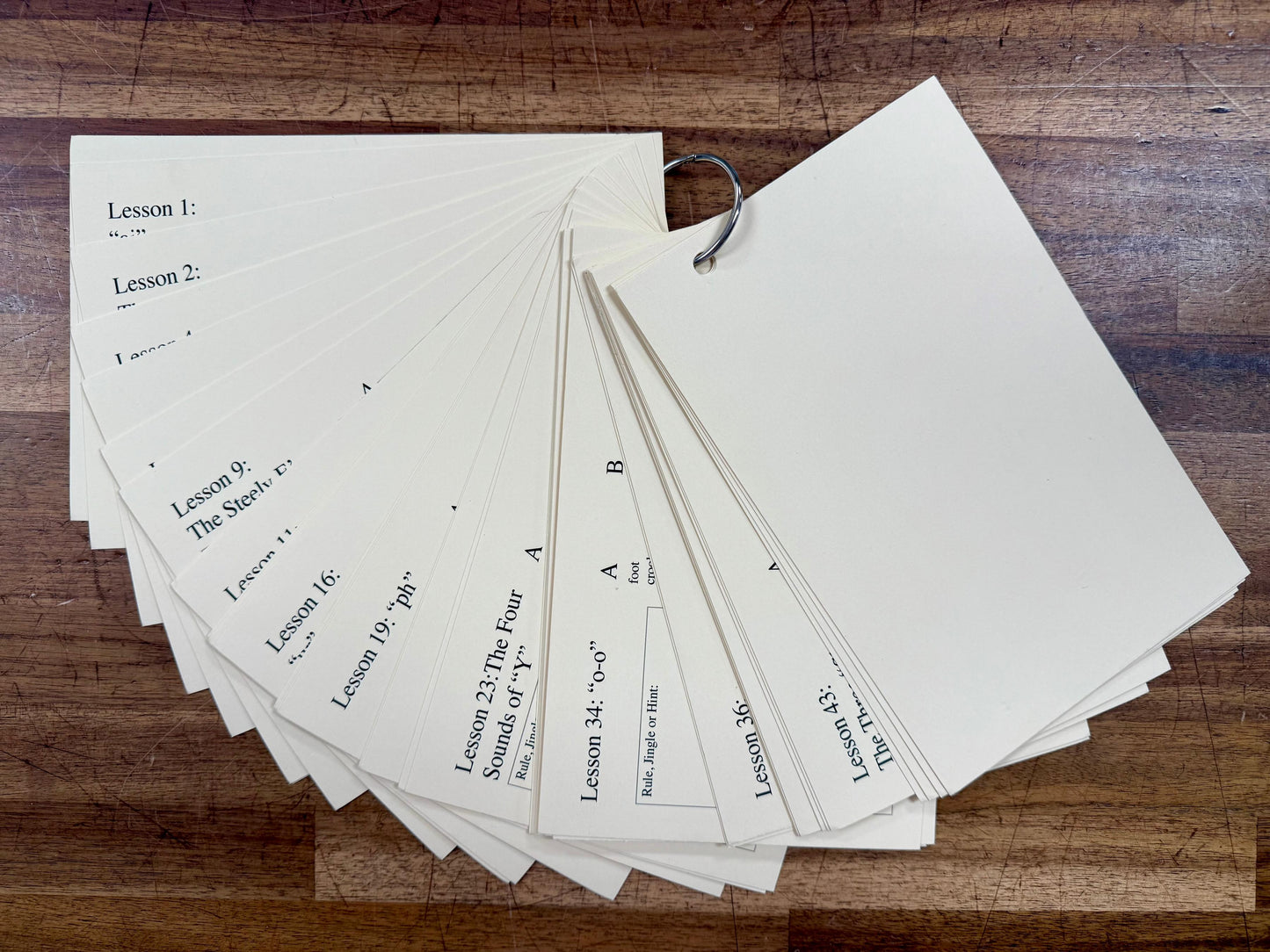 IEW Phonetic Zoo Lesson Cards