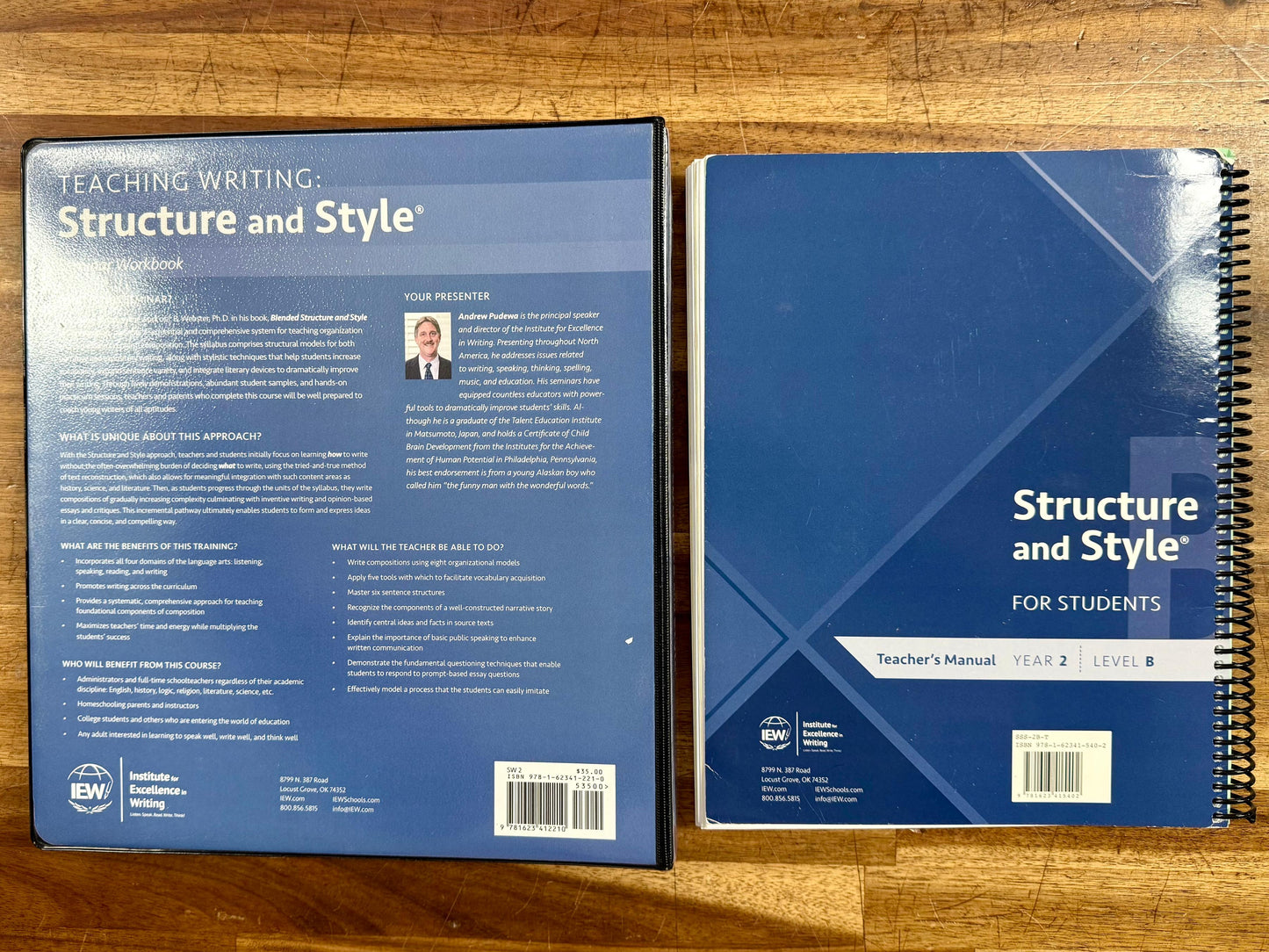 IEW Structure & Style SET - Binder & 2B Teacher Manual