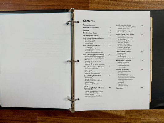 IEW Structure & Style SET - Binder & 2B Teacher Manual