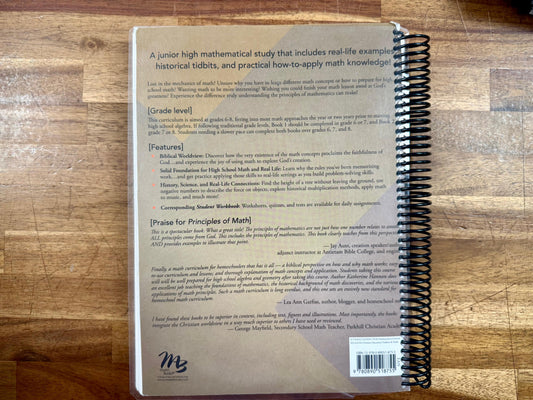 MB Principles of Mathematics Book 1