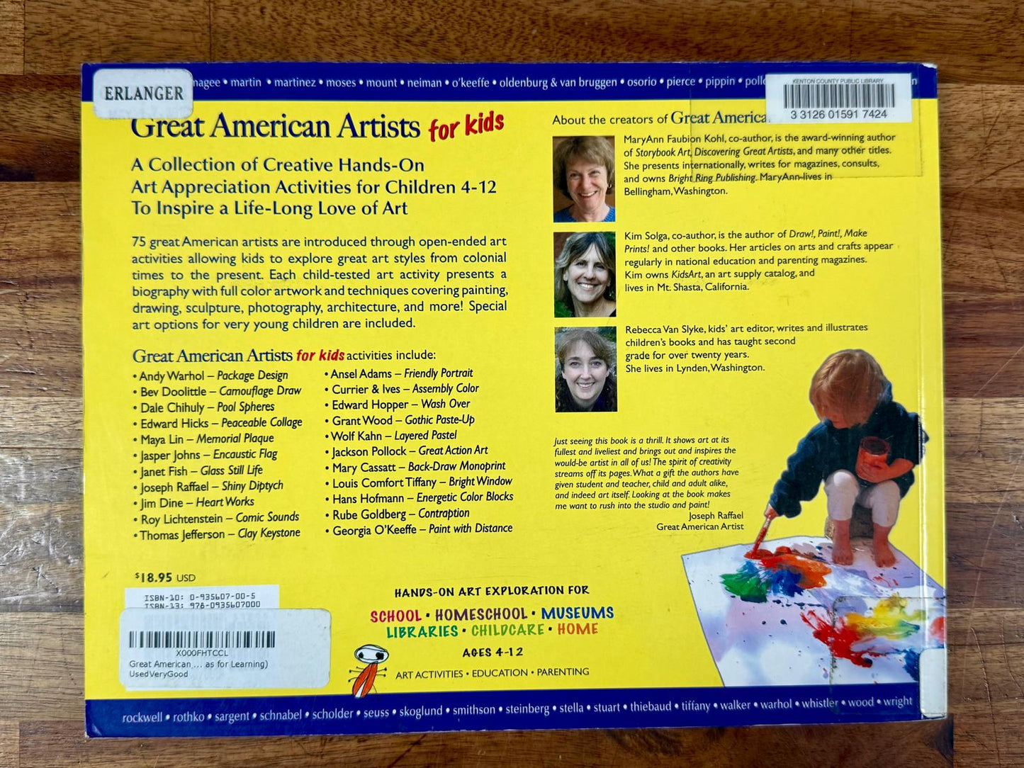 Great American Artists for Kids : Hands-On Art Experiences... - Kohl & Solga