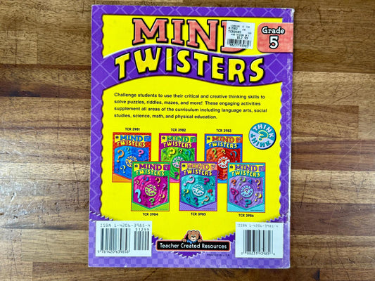 Mind Twisters Grade 5, Teacher Created Resources TCR 3985