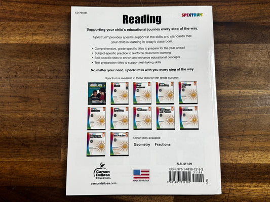 Spectrum Reading Grade 5