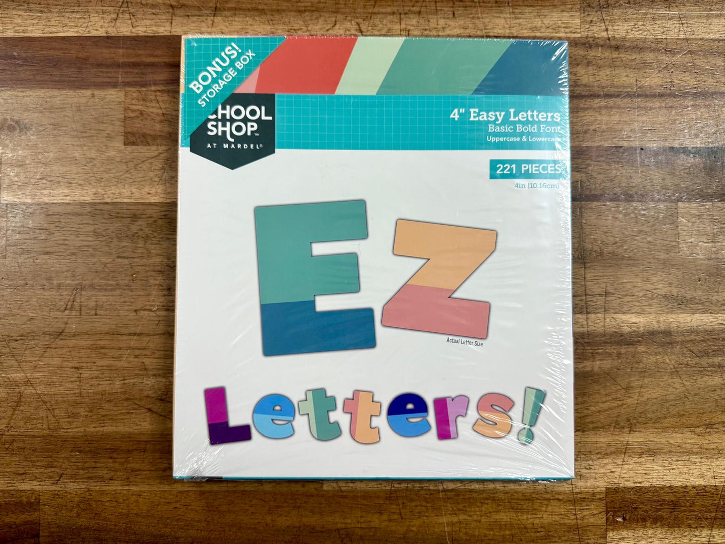 School Shop 4" Easy Letters Basic Bold Font 221 Pcs NEW