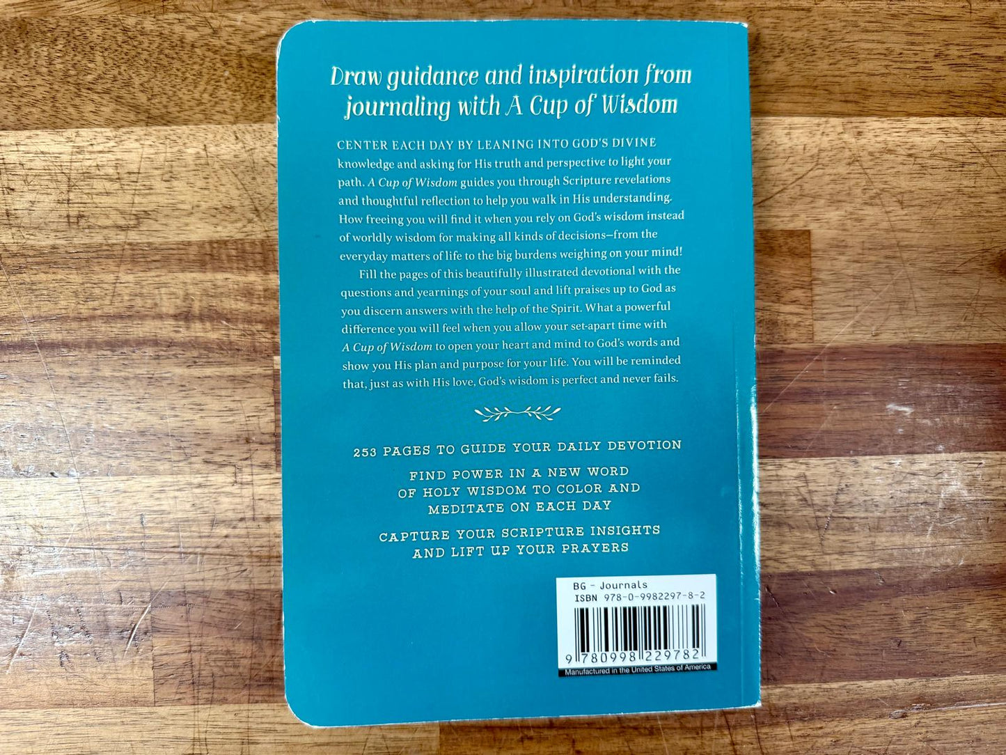 A Cup of Wisdom: A Journal for Reflection