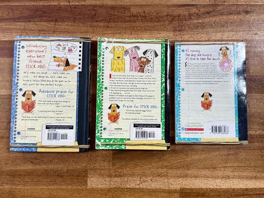 Stick Dog by Tom Watson Lot of 3 Hardcovers & Paperback