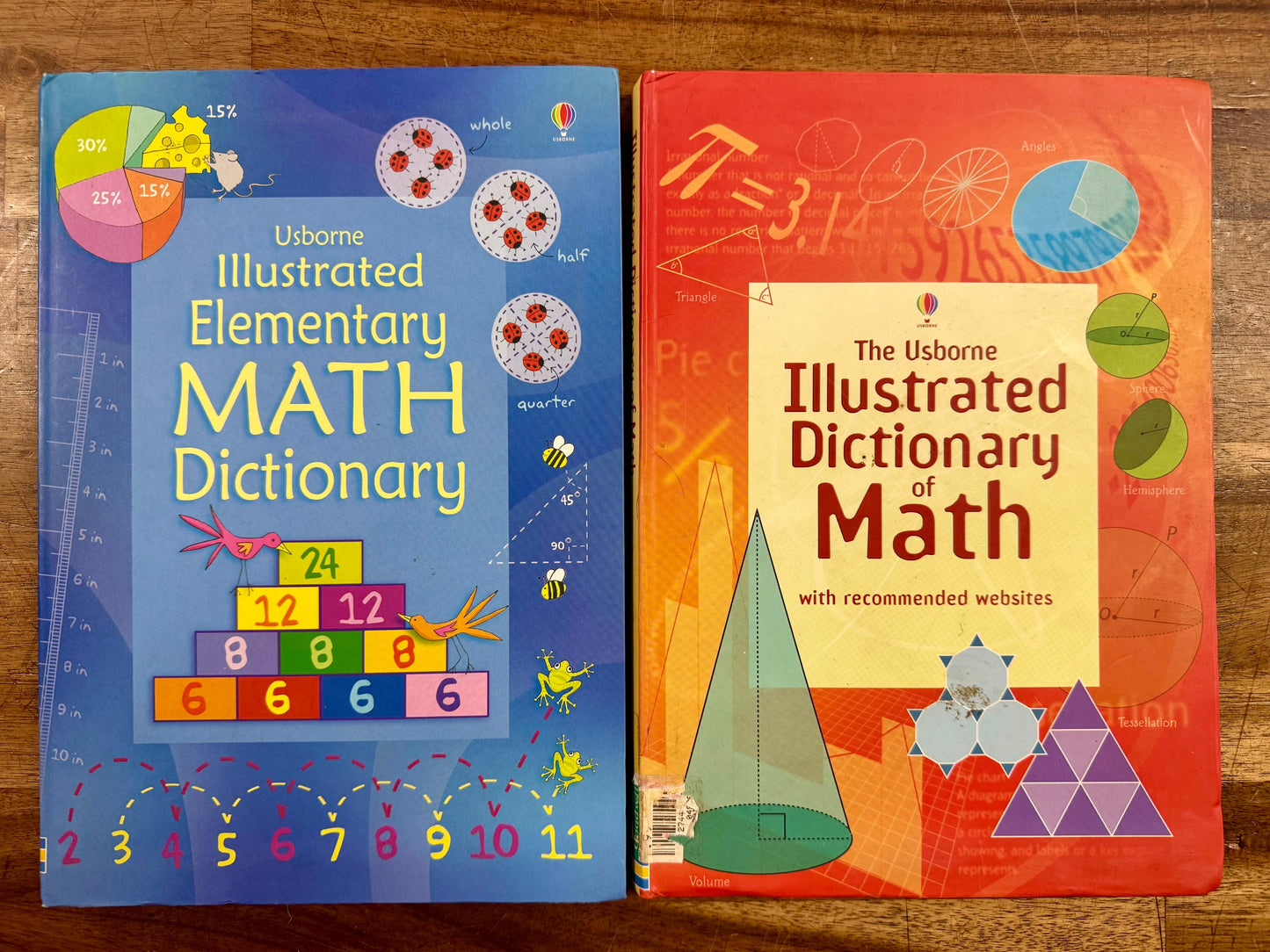 Usborne Illustrated Math Dictionary SET of 2