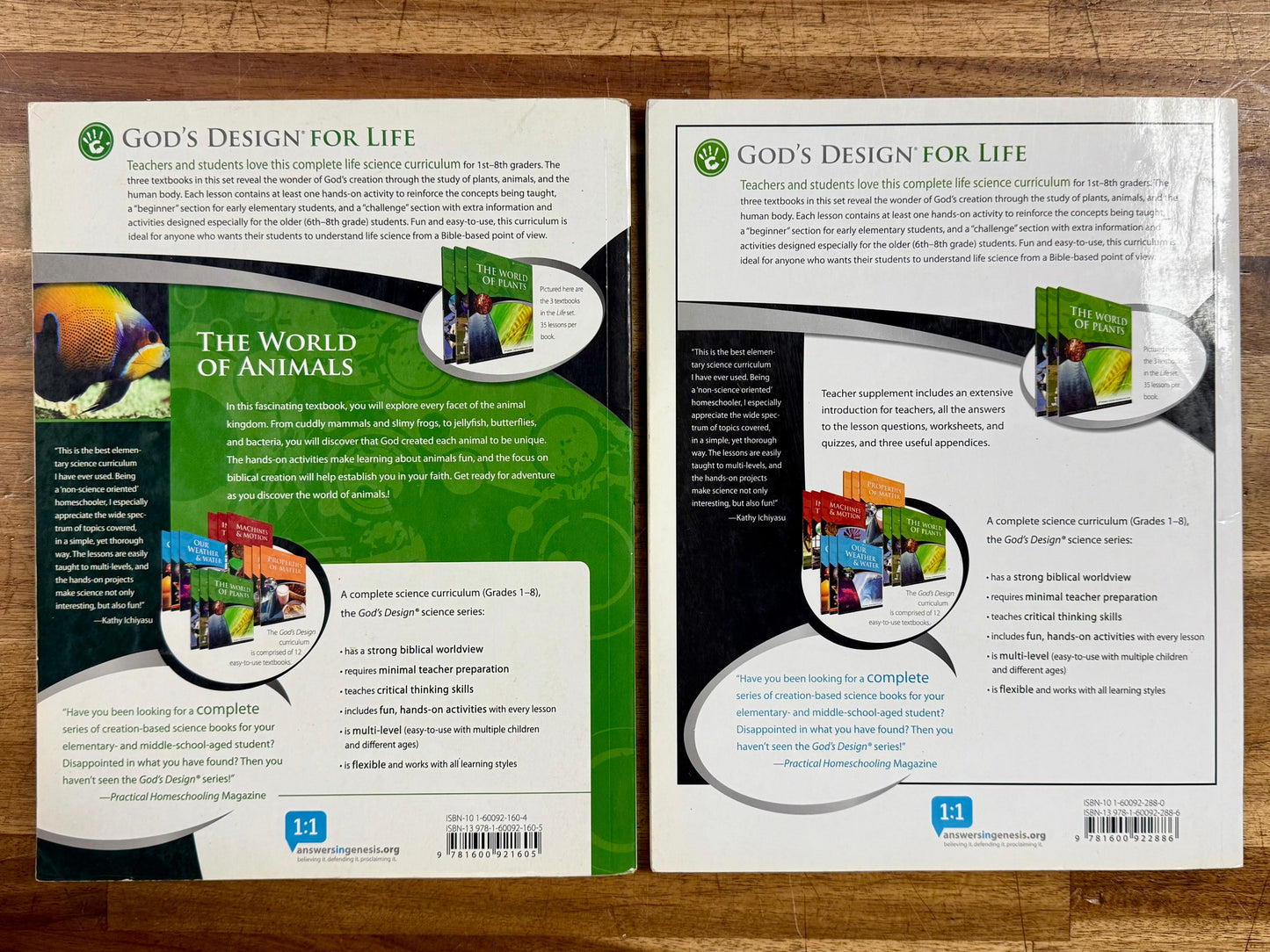 AiG World of Animals Teacher Supplement & Text w CD