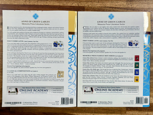 MP Anne of Green Gables SET Study Guide & TG