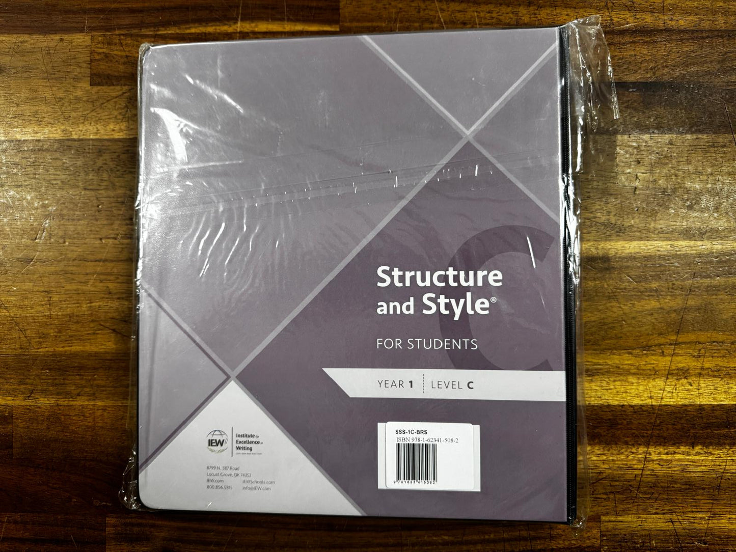 IEW Structure & Style for Students Year 1 Level C Binder (NEW)