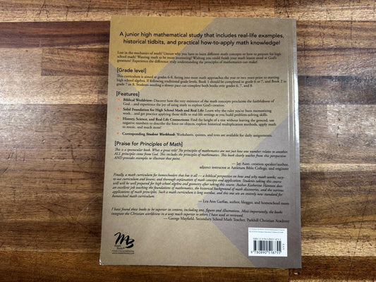 MB Principles of Mathematics Book 1