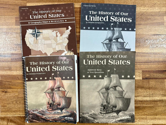 Abeka History of Our United States Gr 4 4th Ed Text & Keys Set