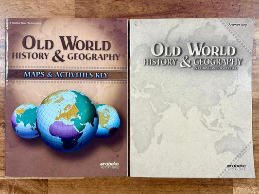 Abeka Old World History and Geography 4th Ed SET of 5