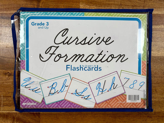 Abeka Cursive Formation Flashcards Grade 3+
