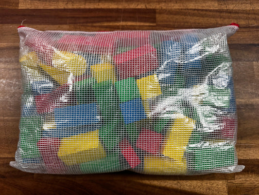 Colorful Wooden Building Blocks (~3.5lbs)