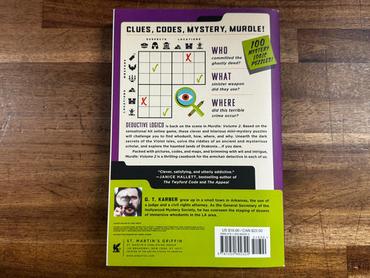 Murdle: Volume 2 Puzzles by G.T. Karber