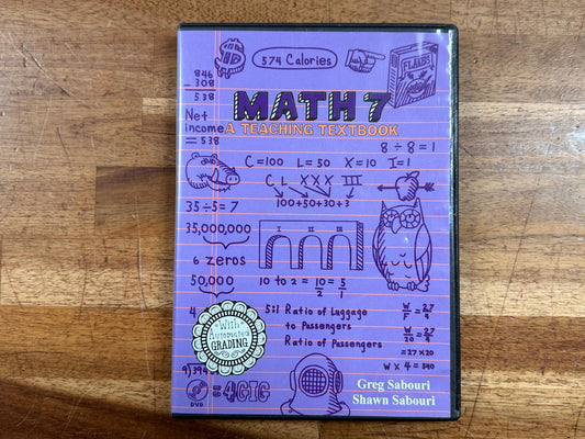 Teaching Textbooks Math 7 CD-ROM: Complete Lessons 1–115