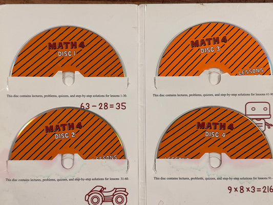 Teaching Textbooks Math 4 CD-ROM Set (4-Disc)
