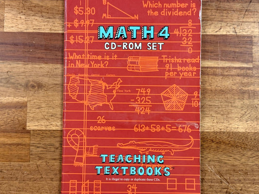 Teaching Textbooks Math 4 CD-ROM Set (4-Disc)