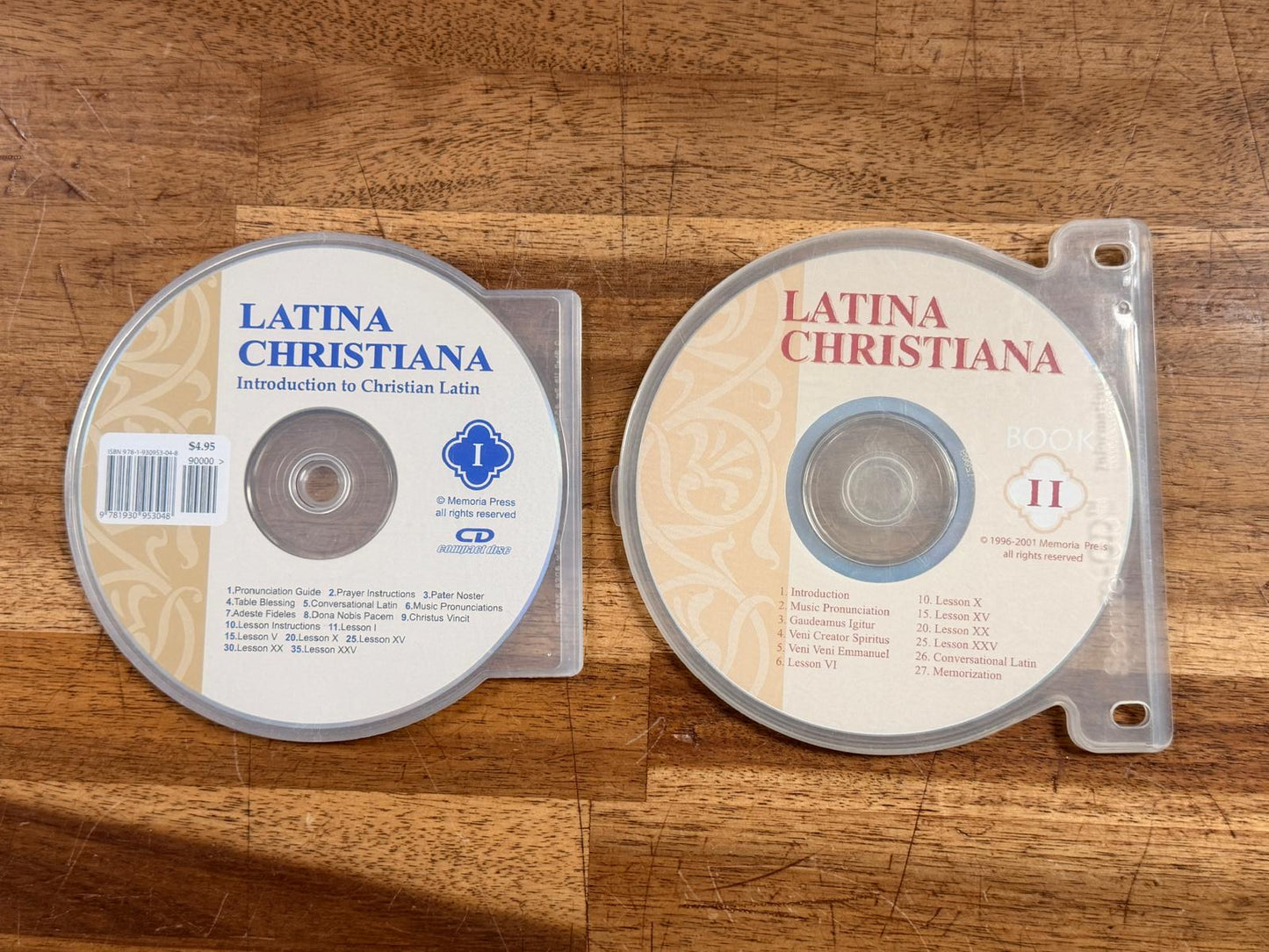 Memoria Press Latina Christiana I & II Audio CDs