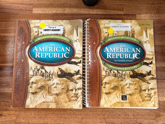 BJU Press American Republic 2nd Ed 4-Piece Teacher & Student Set