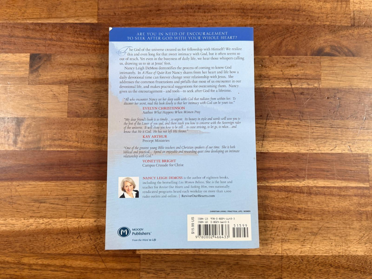 Moody Publishers - A Place of Quiet Rest by Nancy DeMoss