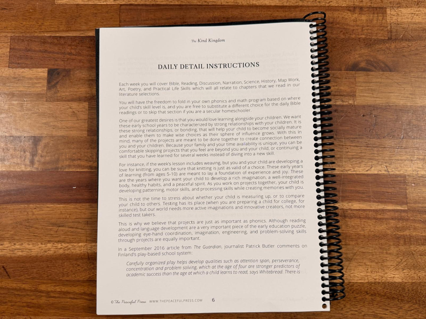 The Peaceful Press - The Kind Kingdom (Parent Guide)