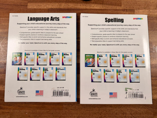 Spectrum Language Arts and Spelling Grade 1