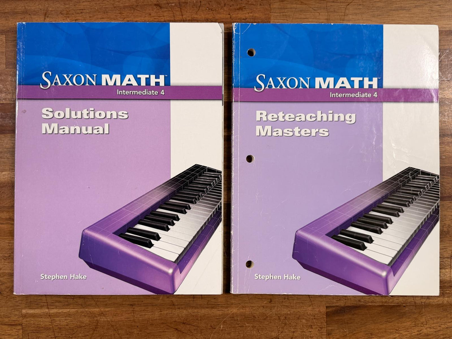 Saxon Math Intermediate 4 SET of 6: Txtbook, Wrkbks, Solutions, & More