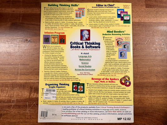 Critical Thinking Book One TE