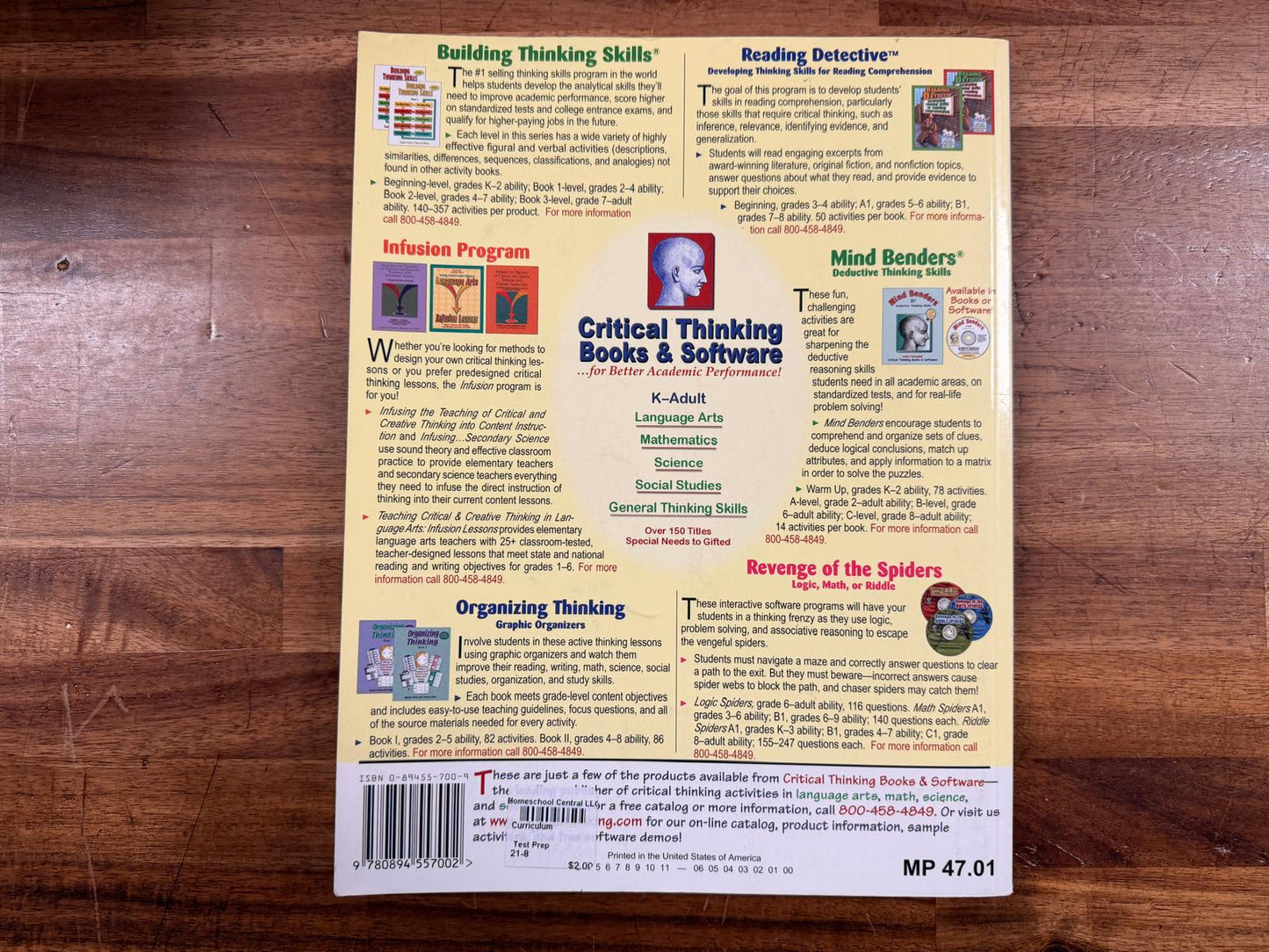 Critical Thinking - Visual Perceptual Skill Building Book 7