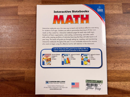 Carson Dellosa Interactive Notebooks Math Grade 2