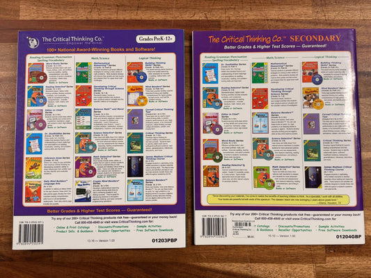 Critical Thinking book TWO Set
