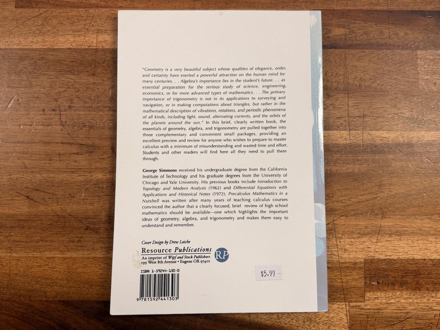 Precalculus Mathematics in a Nutshell by George F. Simmons