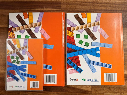 Math-U-See Beta Set of 3 – Instruction Manual, Tests, and DVD (Acceptable)