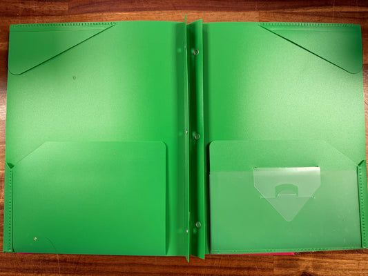 Multi-Color Set of Stay-Put Tab Folders (Qty - 3)