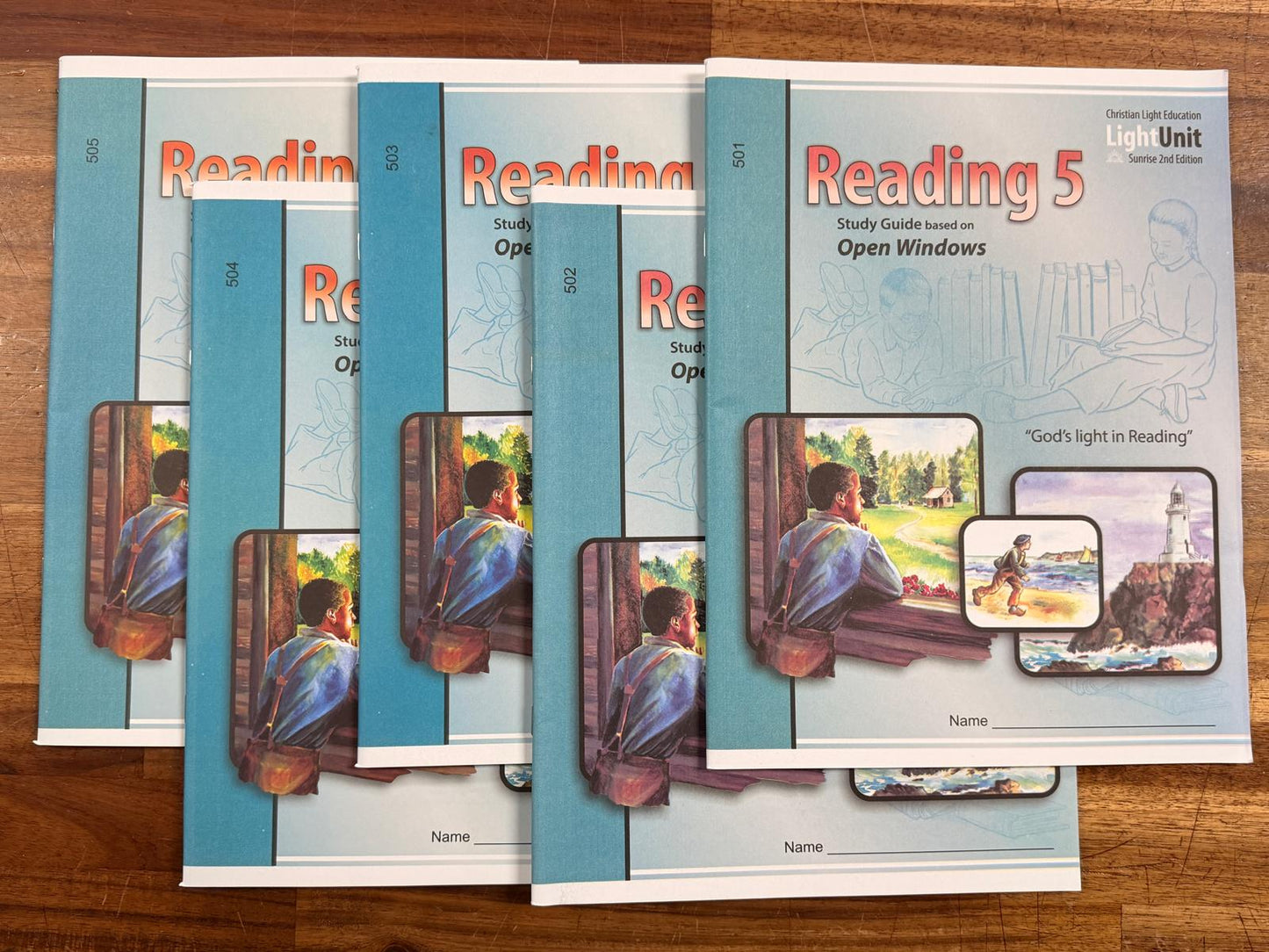 CLE Reading 5 SET - TG, Study Guides (501-505), and Open Windows Readre