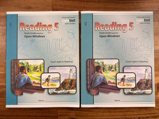 Christian Light Education Reading 5 Study Guides (502–505)