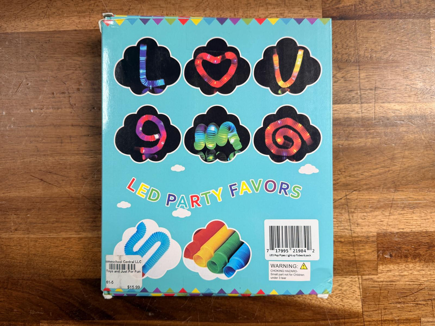 Light Up Pop Tubes 6 pack (NEW)