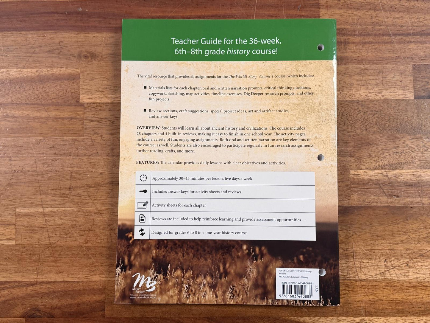 MB The World's Story 1: The Ancients Teacher Guide