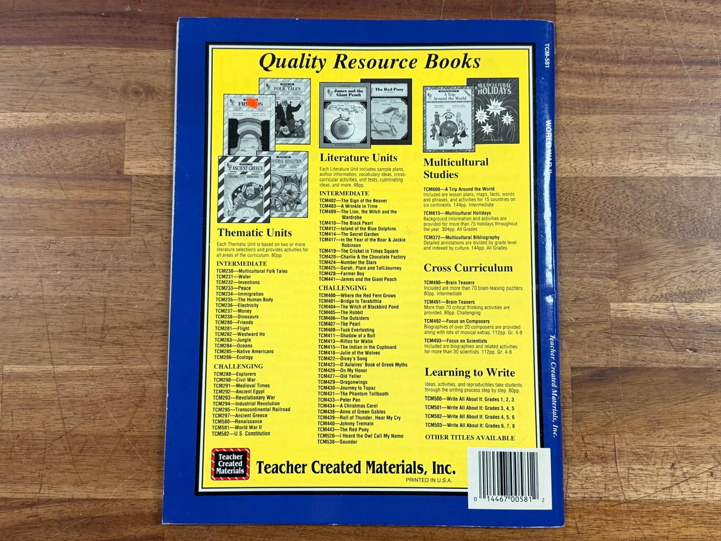 TCM Thematic Unit - World War II Reproducibles