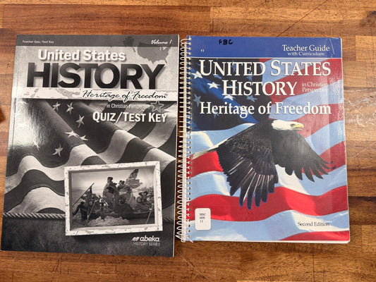 Abeka United States History Heritage of Freedom 2nd Ed LOT of 4