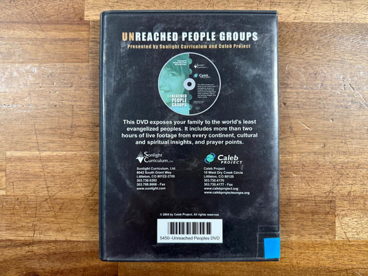 Unreached People Groups DVD Documentary Sonlight Caleb Project
