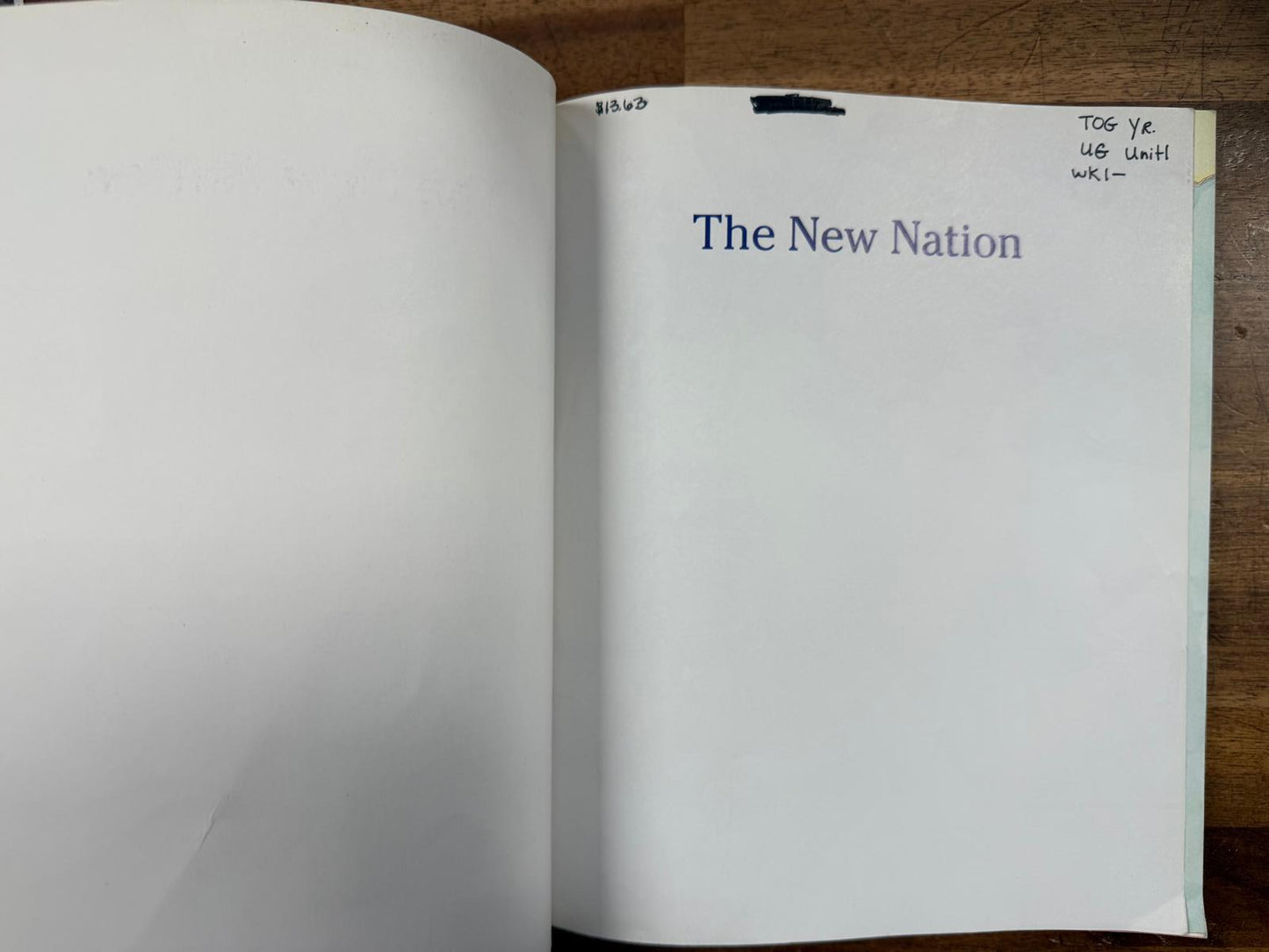 A History of US: The New Nation, 1789-1850 - Good