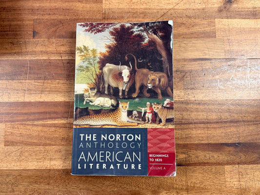Norton Anthology of American Literature Vol A & B Paperback SET