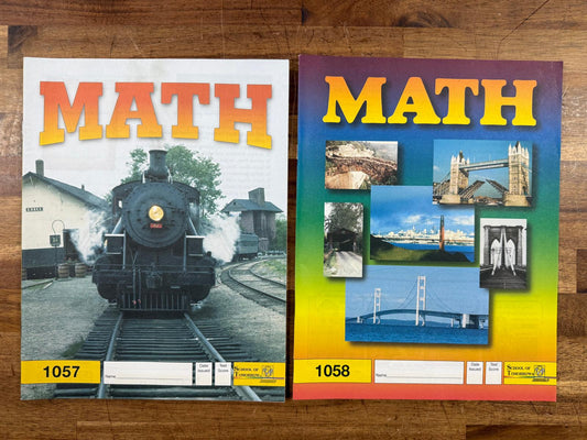 ACE School of Tomorrow Math 1057-1060 PACEs (Like New)