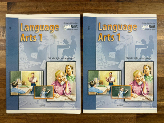 CLE Language Arts 1 2nd Ed 4 Light Units 107-110 - Unused & Clean