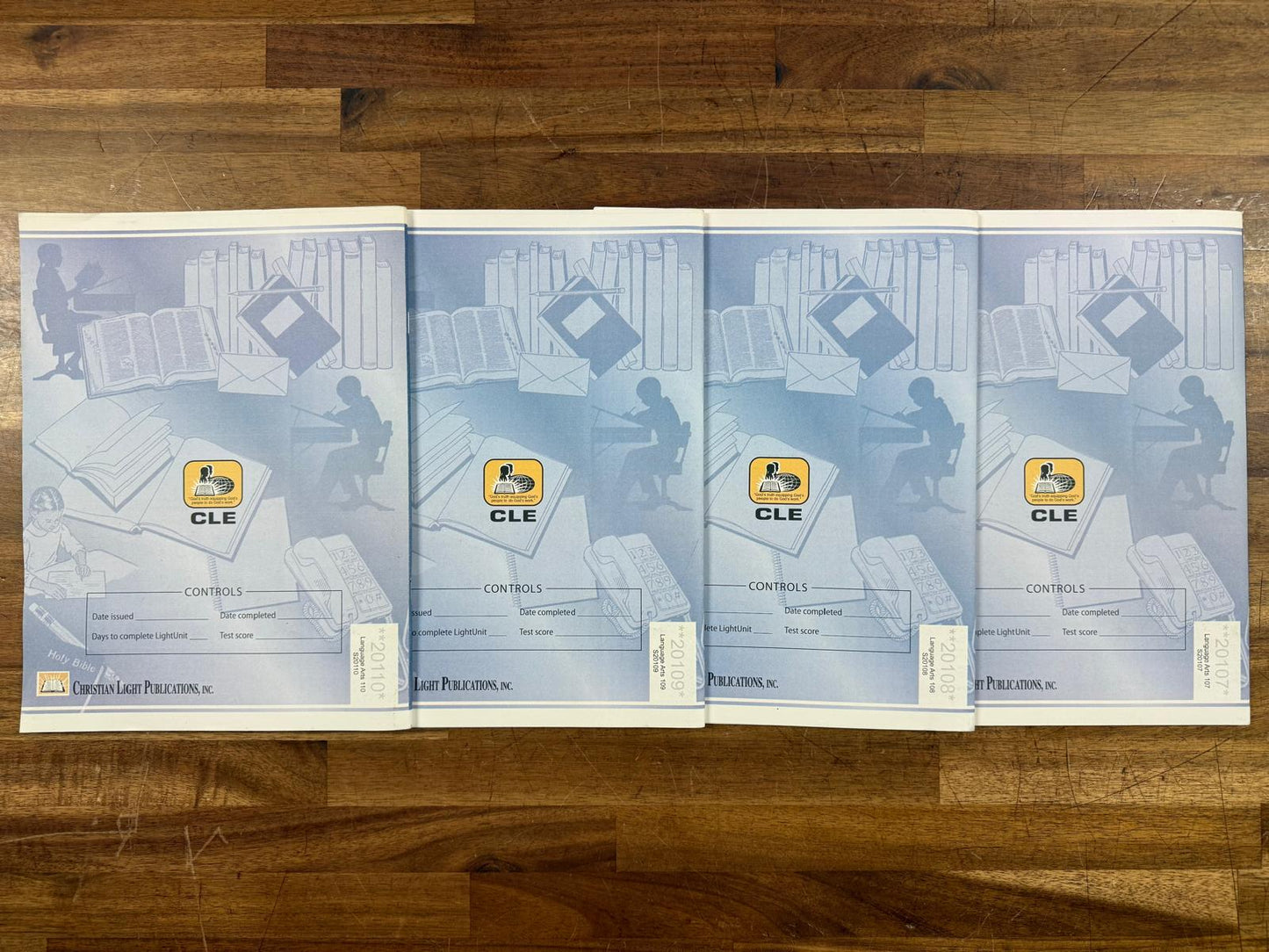 CLE Language Arts 1 2nd Ed 4 Light Units 107-110 - Unused & Clean