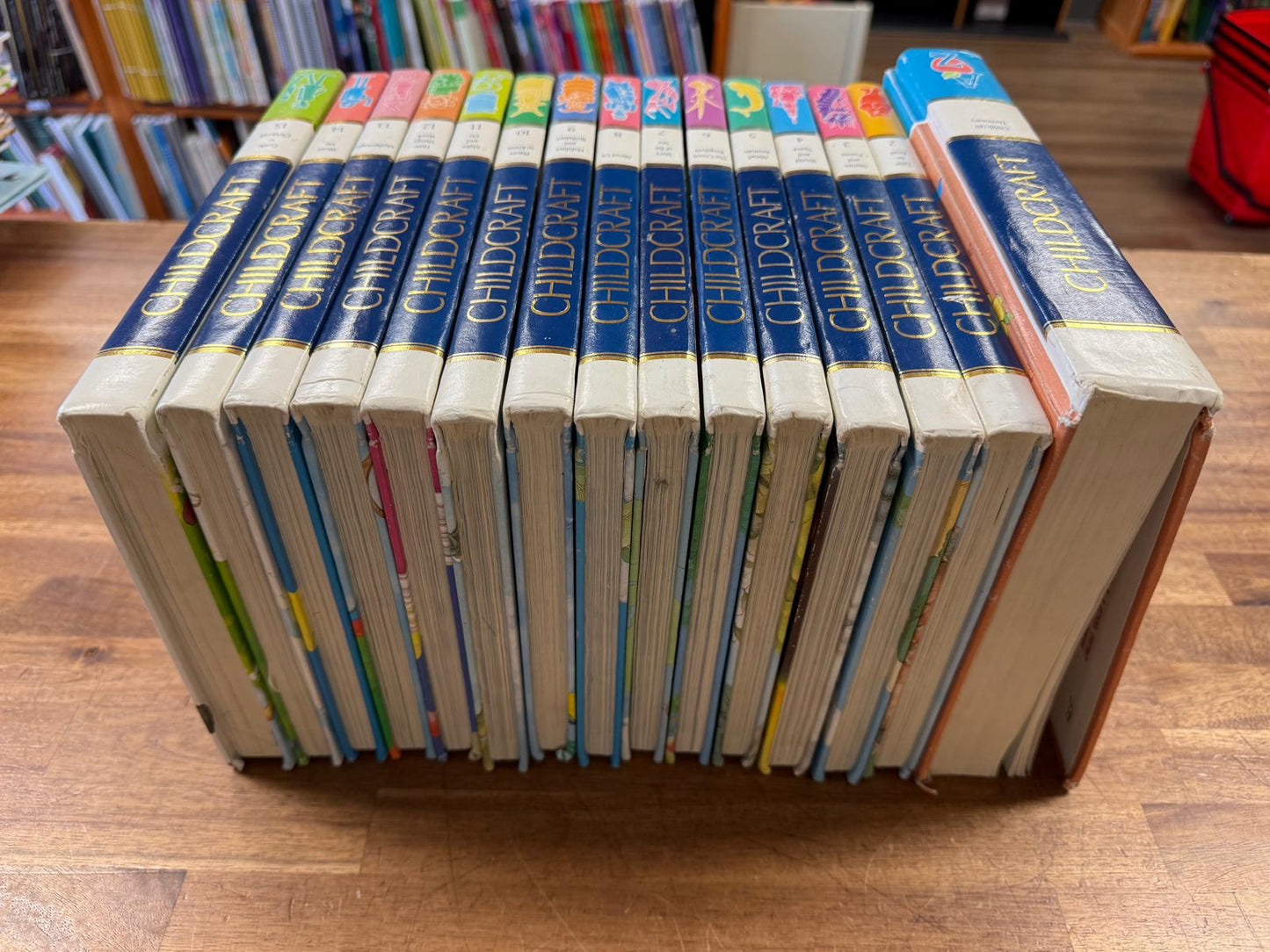 Childcraft Children's Books 2-15 SET + Dictionary, HC (missing 1)