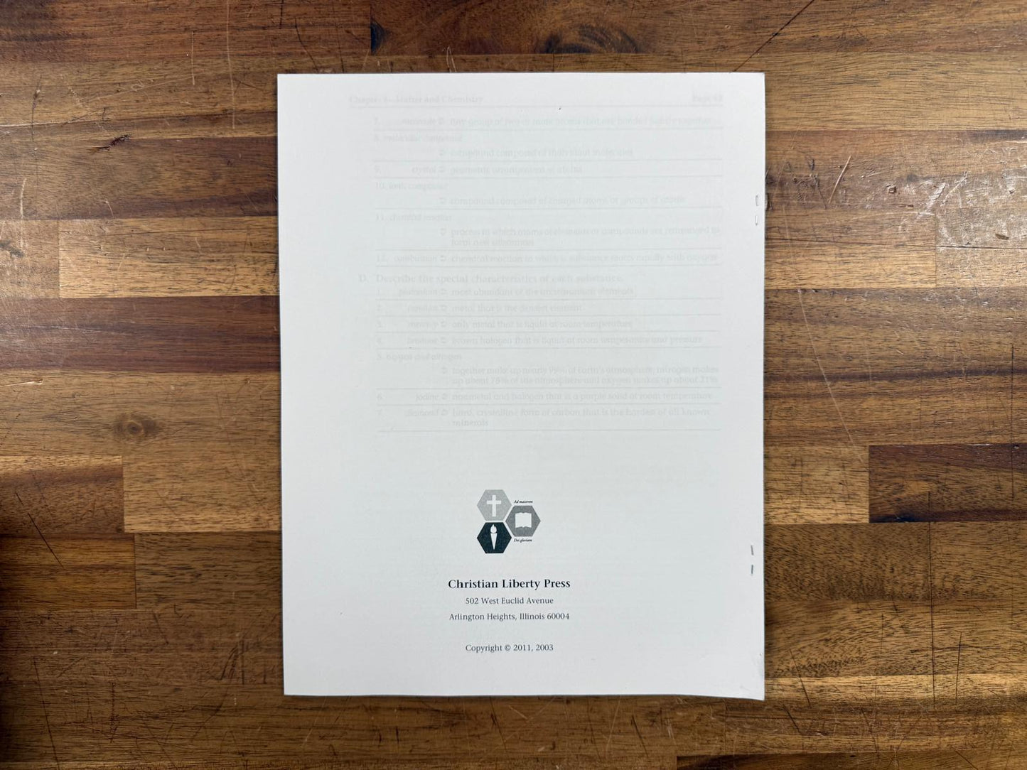 Christian Liberty Observing God's World 4th Ed Answer Key